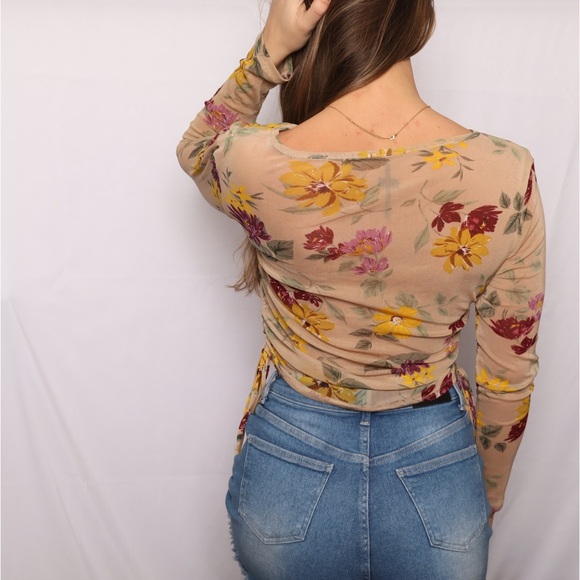 VICI Floral Mesh Top - Multicolor - Picture 3 of 3